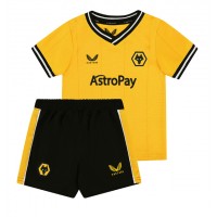 Camisa de time de futebol Wolves Replicas 1º Equipamento Infantil 2023-24 Manga Curta (+ Calças curtas)